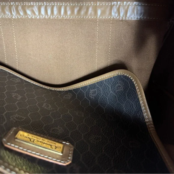 Christian Dior Brown and Tan Honeycomb Duffle - Picture 7 of 8